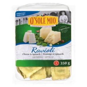 Cheese and Spinach Ravioli