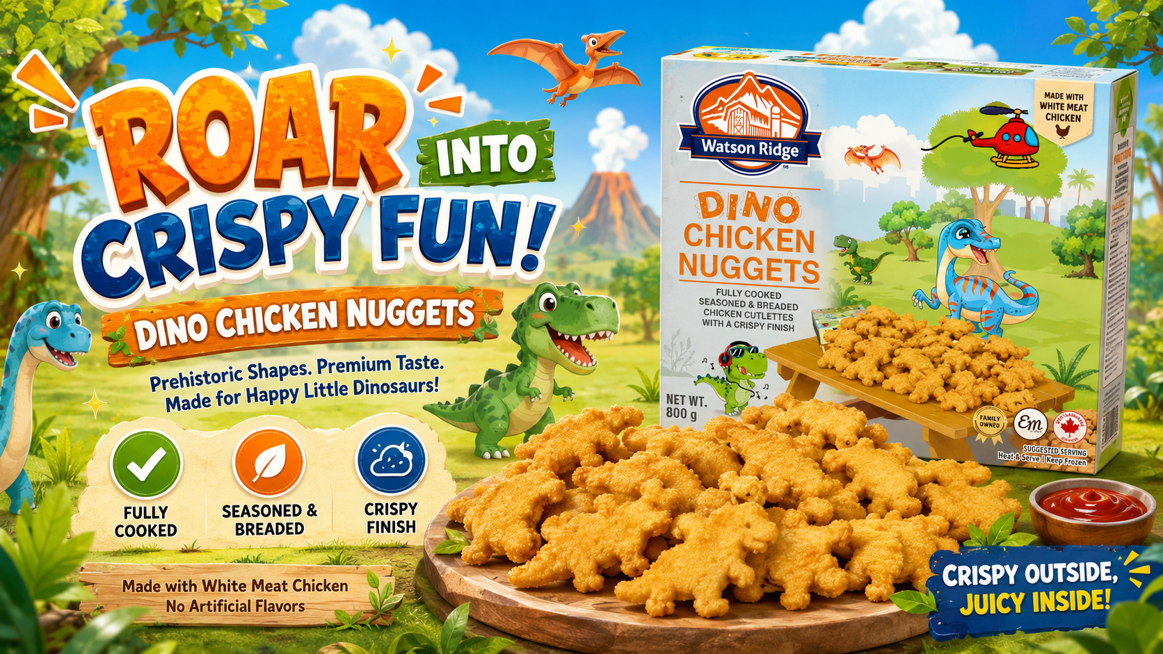 Watson Ridge Dino Chicken Nuggets banner