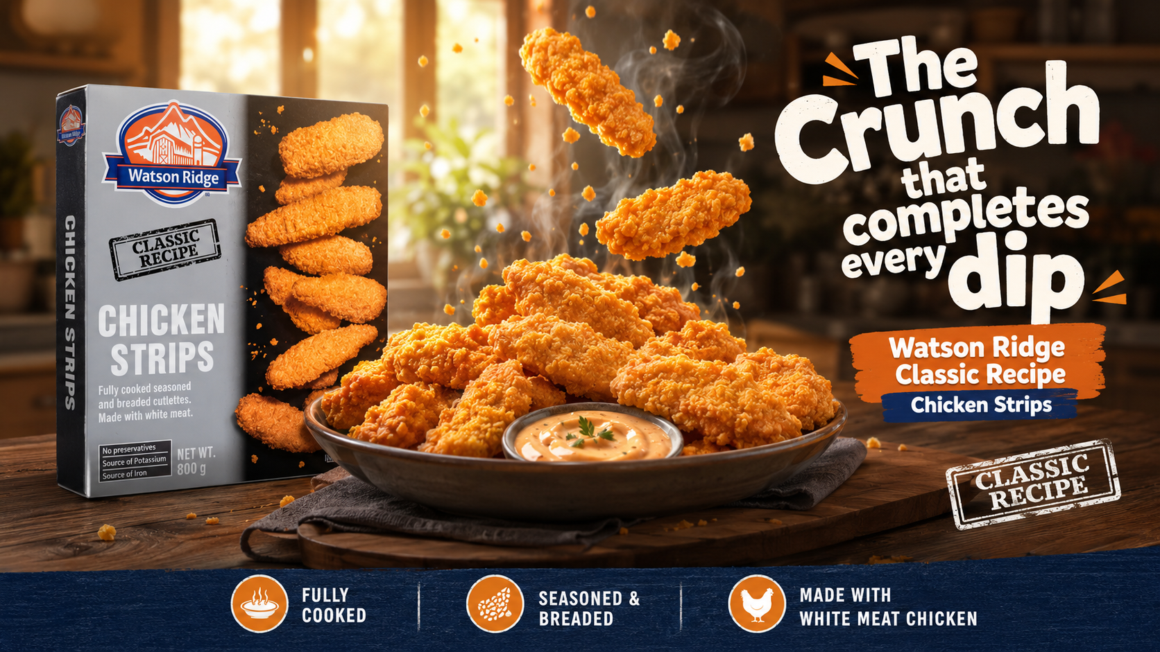 Watson Ridge Classic Recipe Chicken Strips banner