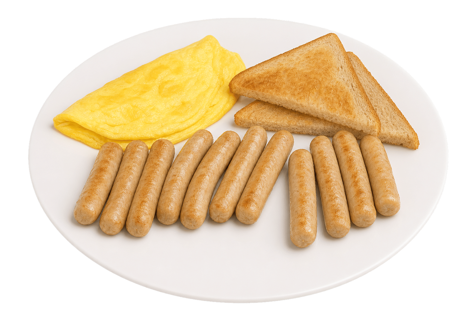 Chicken Breakfast Sausages serving photo Chicken Breakfast Sausages serving photo