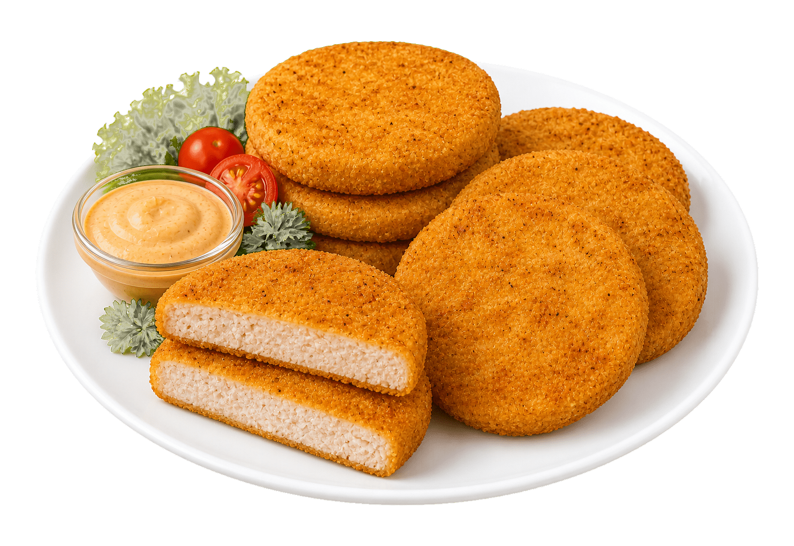 Fully Cooked Crispy Chicken Burger serving photo Fully Cooked Crispy Chicken Burger serving photo