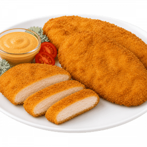 Fully Cooked Pork Schnitzel serving photo