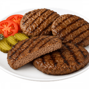 Fully Cooked Beef Burger serving photo