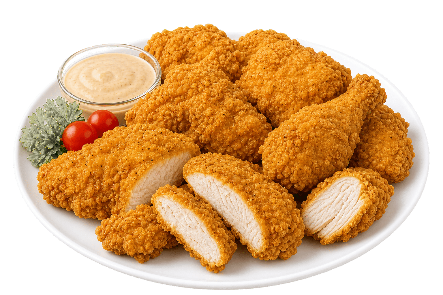 Buttermilk Chicken Breast Pieces serving photo Buttermilk Chicken Breast Pieces serving photo