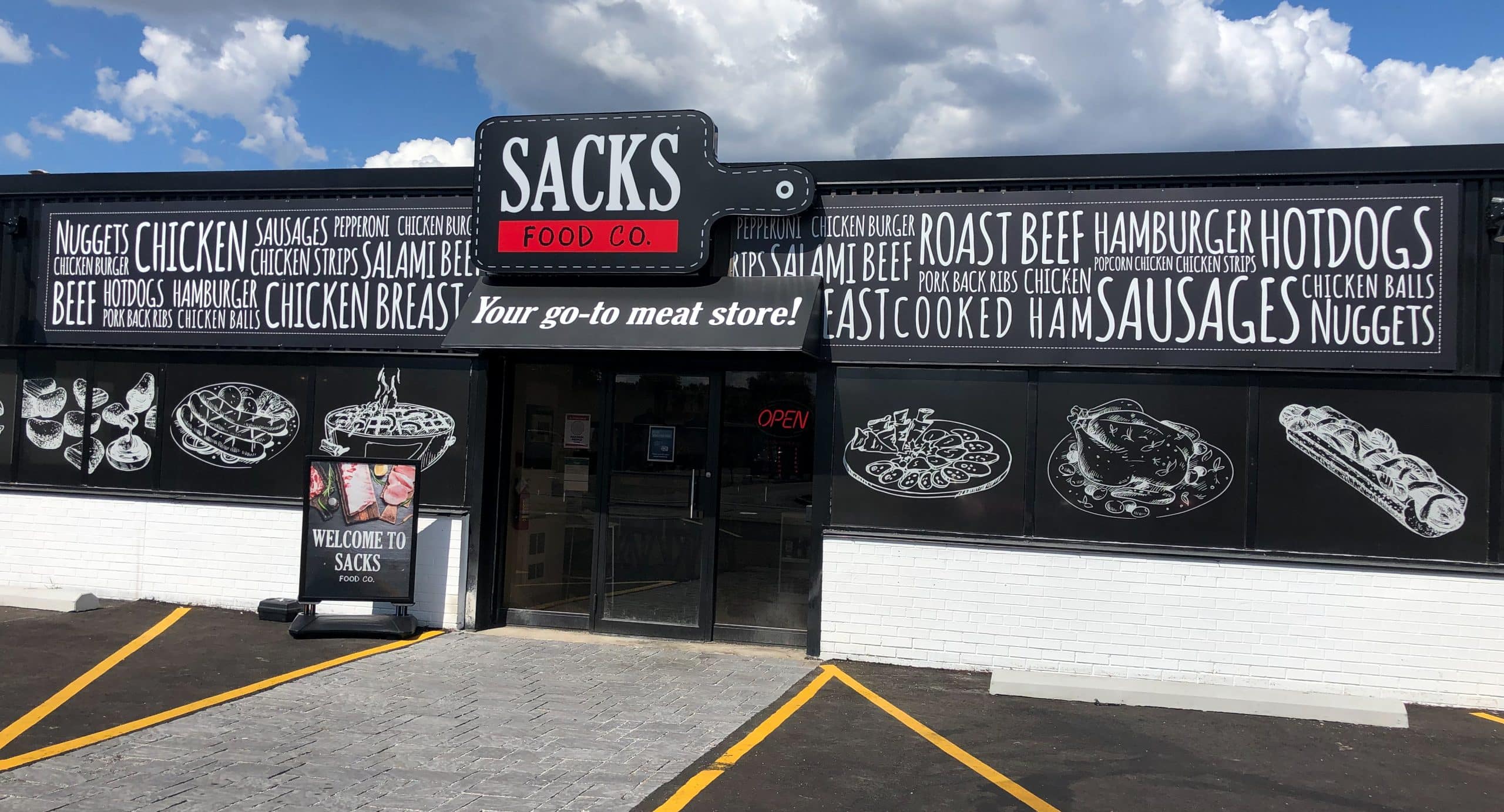 Sacks Food Co storefront exterior