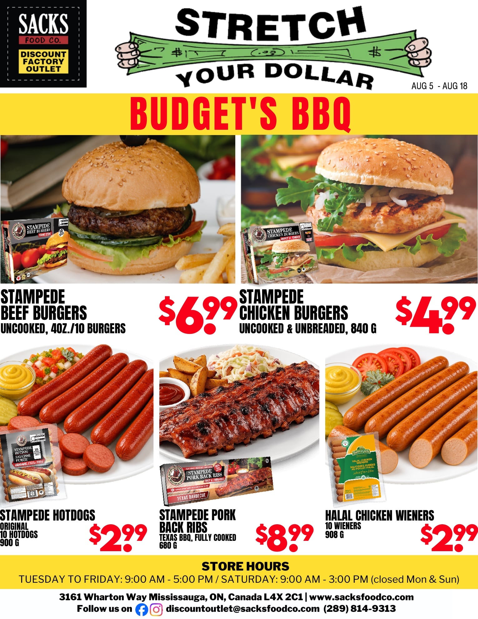 Sacks Food Co weekly flyer August 5 to August 18, 2026 Sacks Food Co weekly flyer August 5 to August 18, 2026