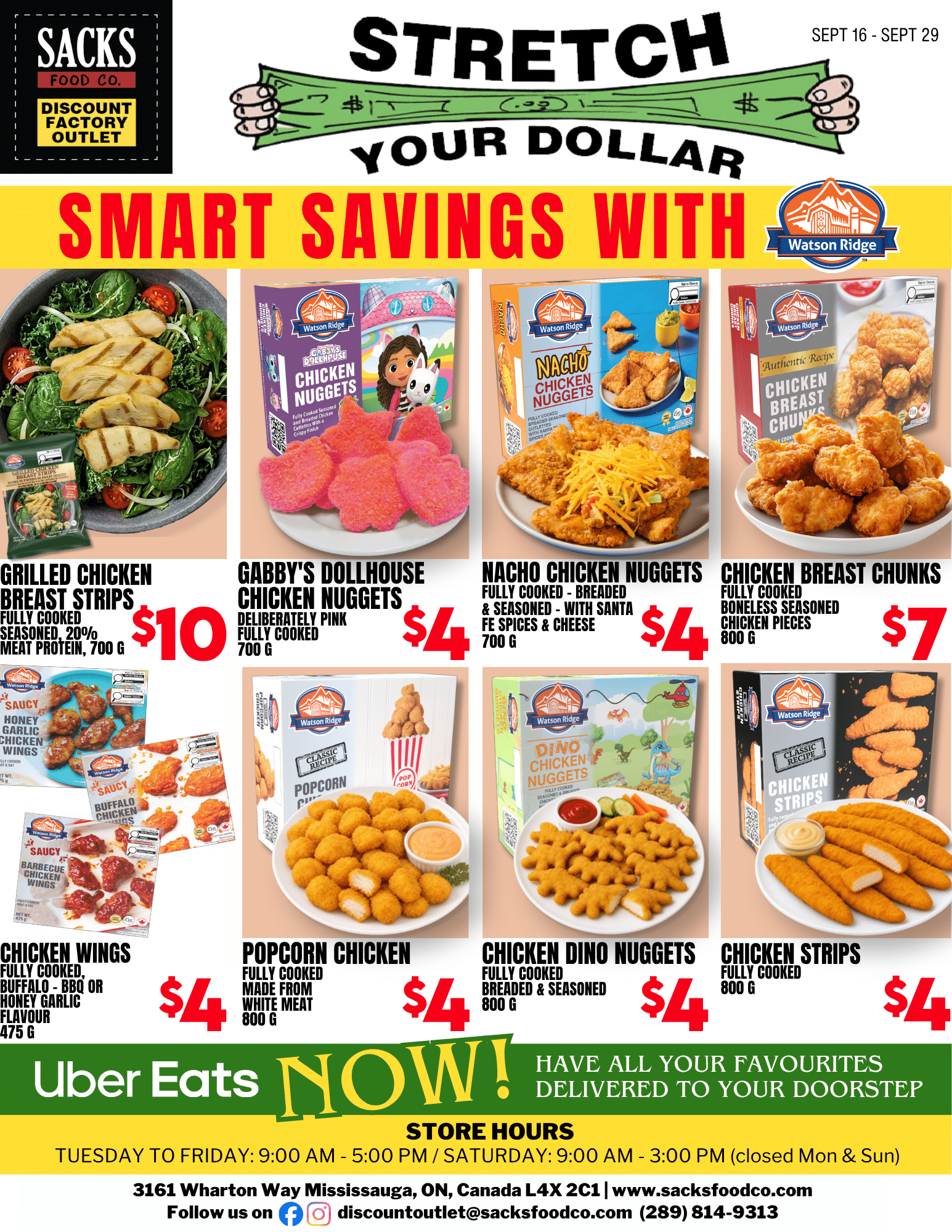 Sacks Food Co weekly flyer September 16 to September 29, 2026
